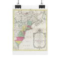United States of America Historic Map (c. 1776) Rolled Poster | Vintage Map Wall Art