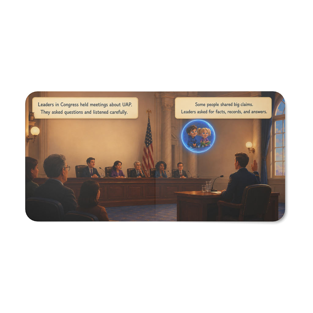 Our Sky Story Board Book — Children’s UFO/UAP History Picture Book