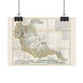 Boston Harbor (c. 1867) Historic City Map Rolled Poster | Antique Map Wall Art