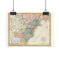 United States of America Historic Map (c. 1817) Rolled Poster | Vintage Map Wall Art