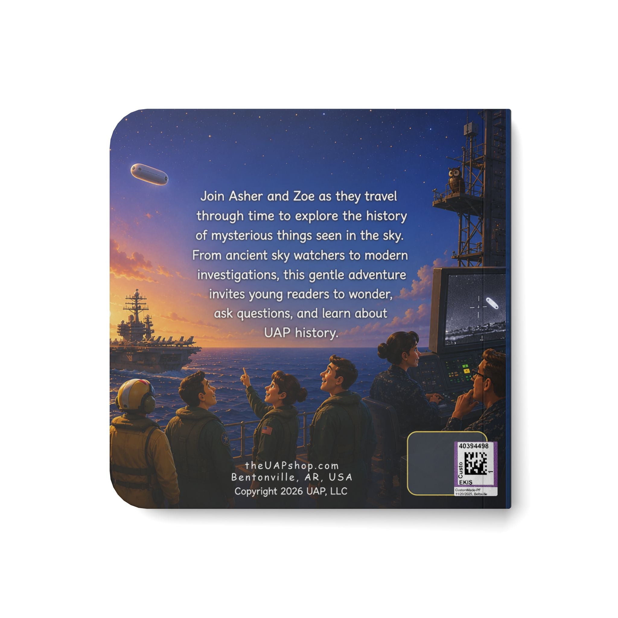 Our Sky Story Board Book — Children’s UFO/UAP History Picture Book
