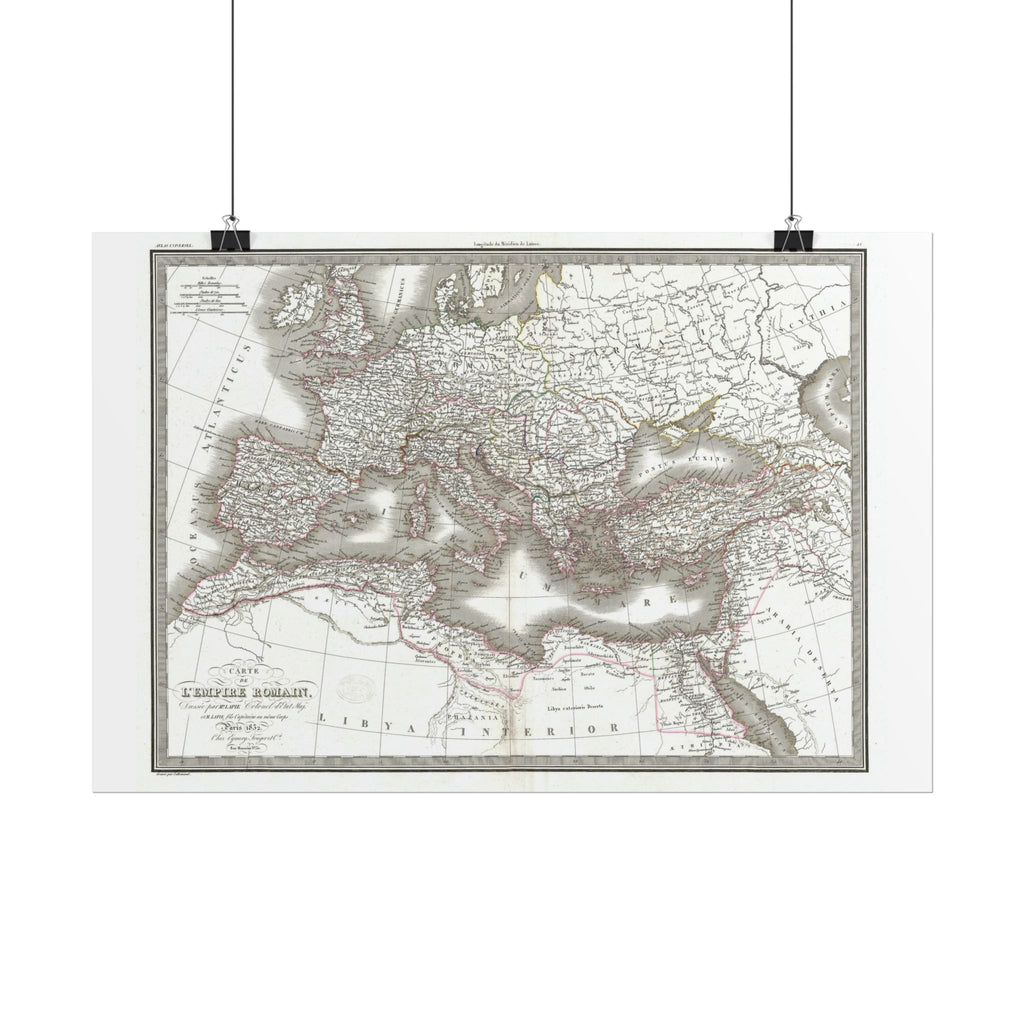 Holy Roman Emplire Historic Map (c.1832) Rolled Poster | Vintage Map Wall Art