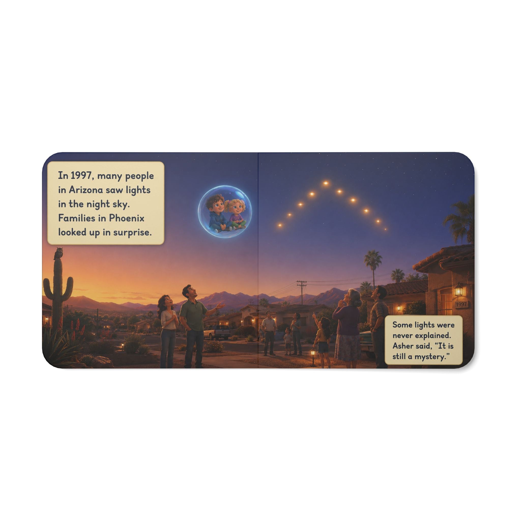 Our Sky Story Board Book — Children’s UFO/UAP History Picture Book