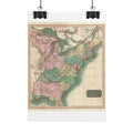 United States of America Historic Map (c. 1814) Rolled Poster | Vintage Map Wall Art