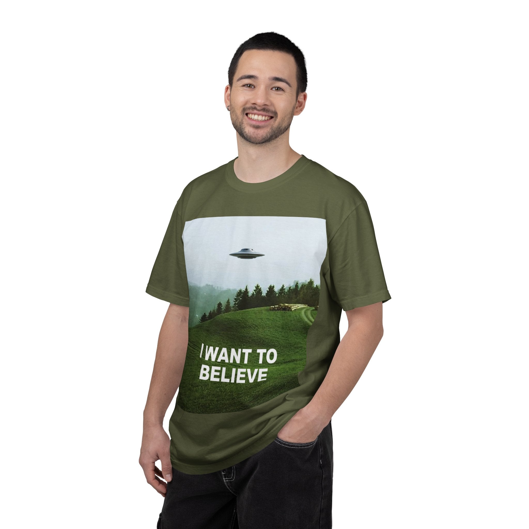 "I Want to Believe" — UFO/UAP Graphic T-Shirt