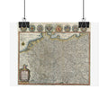 Germania Historic Map (c.1649) Rolled Poster | Vintage Map Wall Art