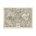 World Atlas Historic Map (c. 1540) Rolled Poster | Vintage Map Wall Art
