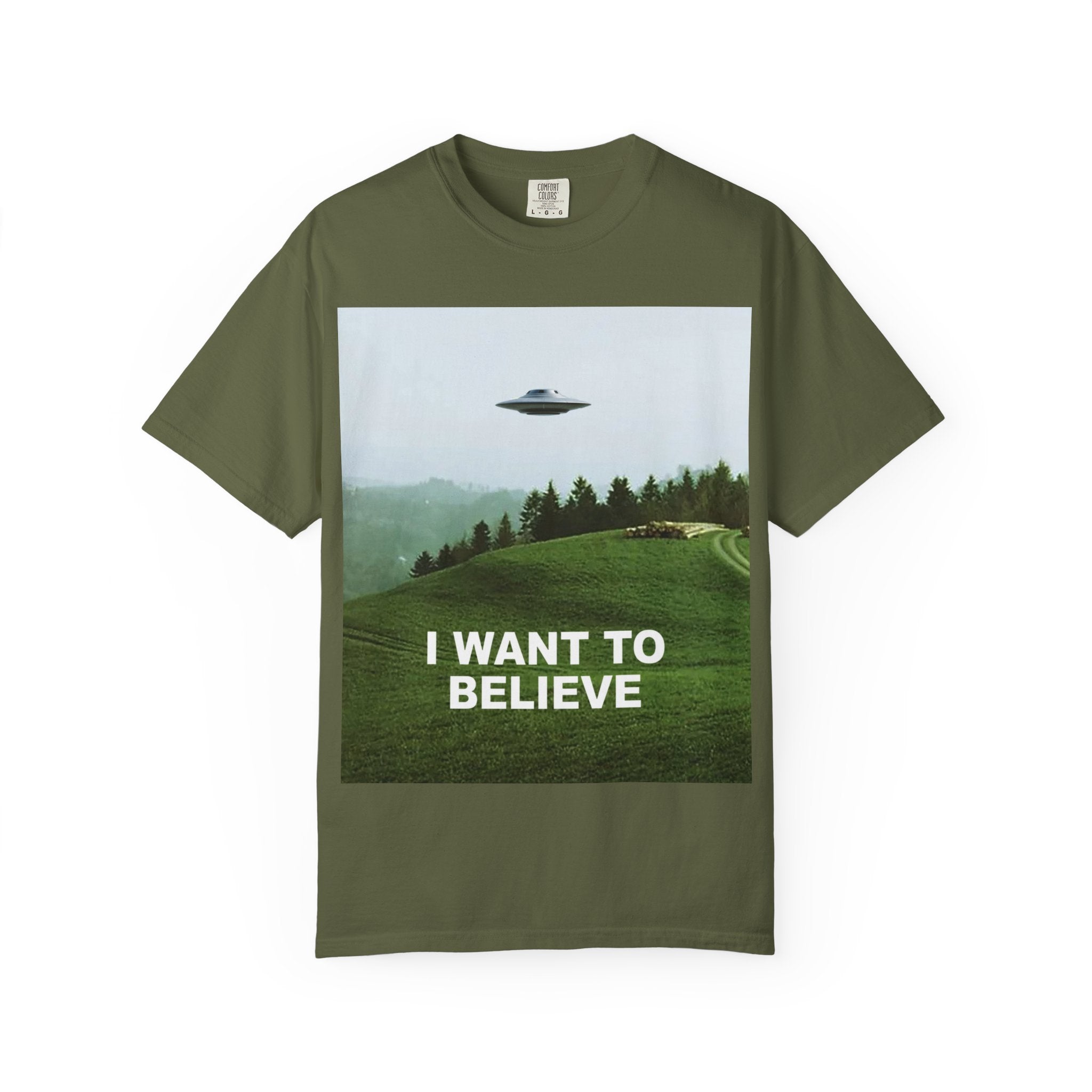 "I Want to Believe" — UFO/UAP Graphic T-Shirt