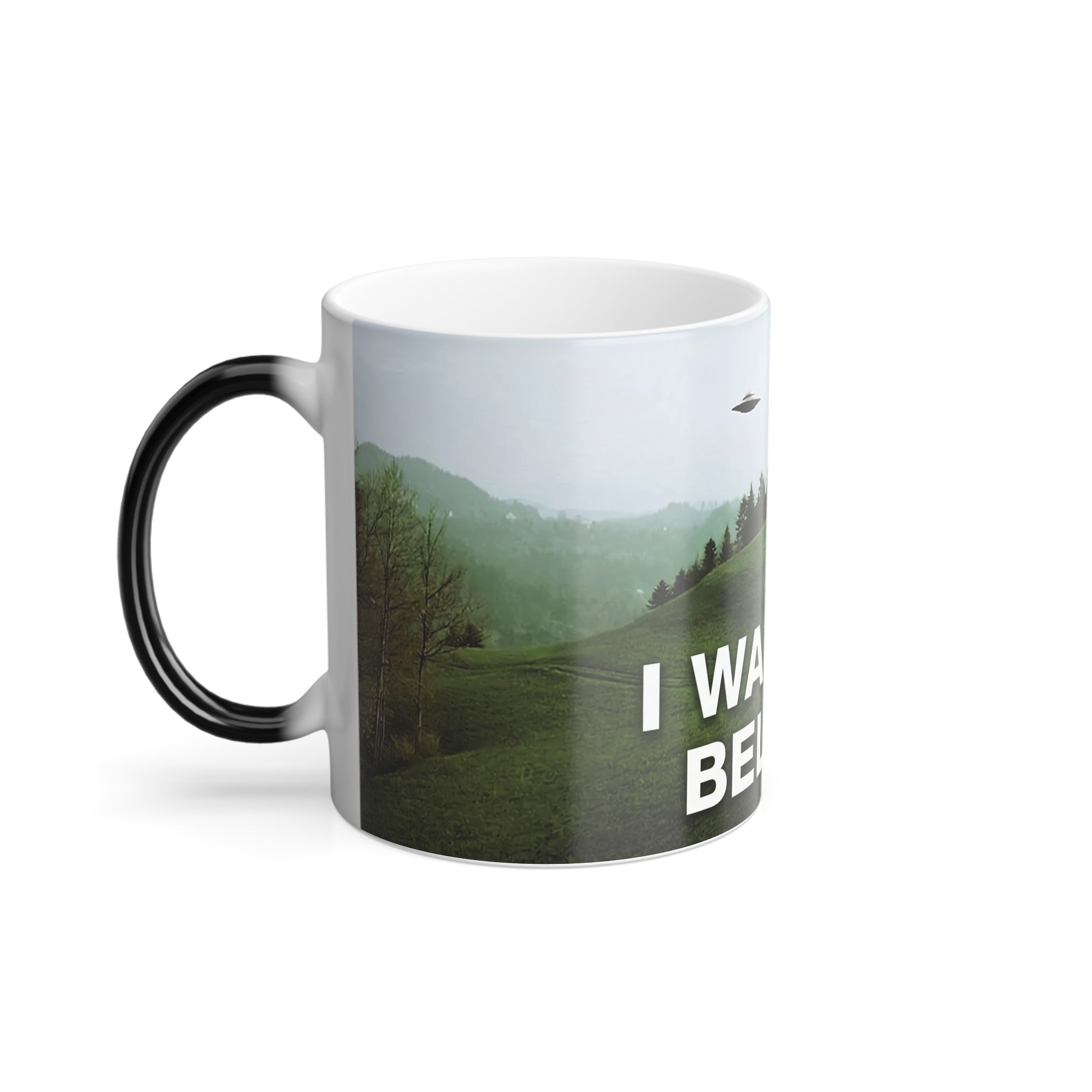 I Want To Believe UFO/UAP Color Morphing Mug, 11oz