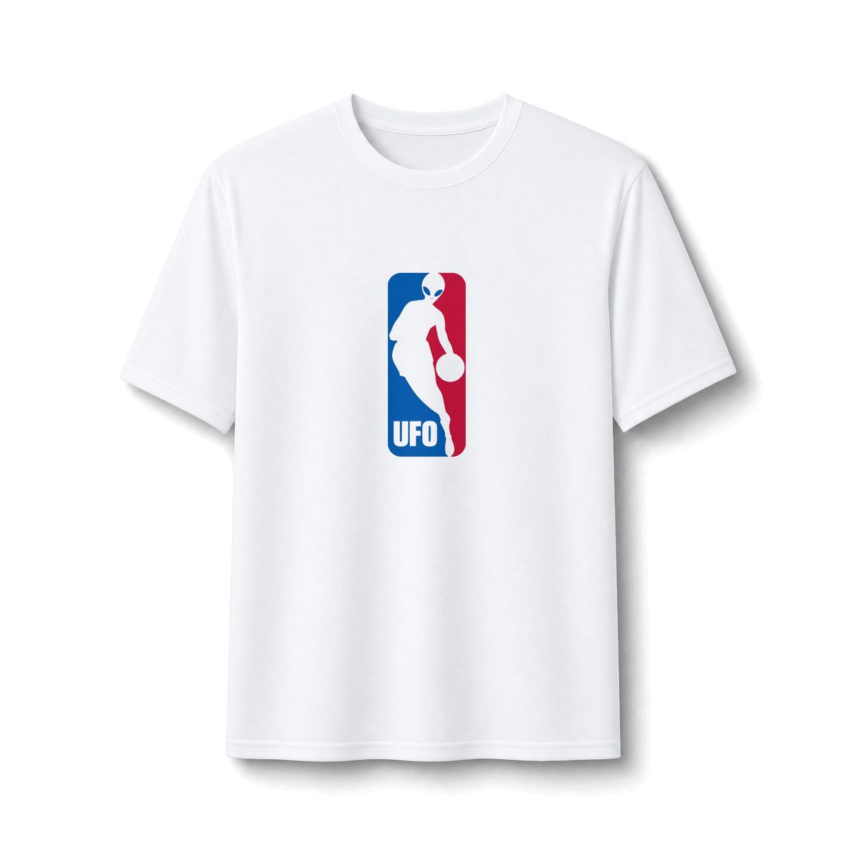UFO Basketball Logo Performance Tee — UFO Silhouette Athletic Shirt