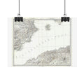 Ibiza, Spain Historic City Map (c. 1880) Rolled Poster | Vintage Map Wall Art