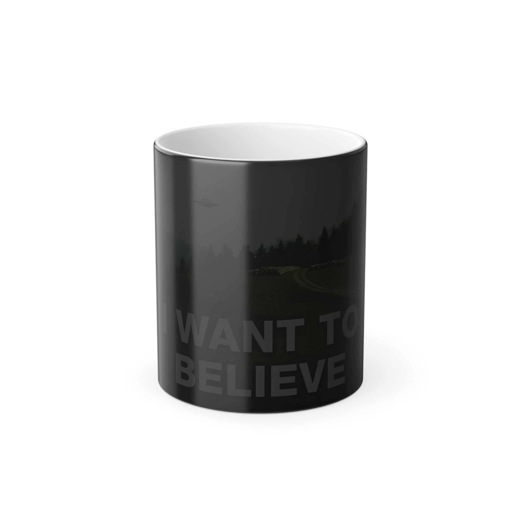 I Want To Believe UFO/UAP Color Morphing Mug, 11oz