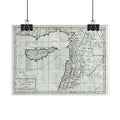 Phoenicia Historic Map (c. 1782) Rolled Poster | Vintage Map Wall Art