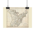 United States of America Historic Map (c. 1783) Rolled Poster | Antique Map Wall Art