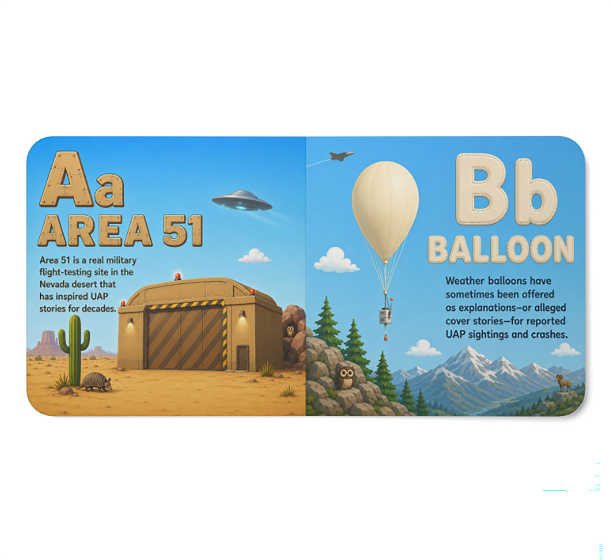 ABC UAP: A First Alphabet Book - UFO/UAP Board Book (1st Ed. Pre-Sale)