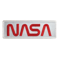 NASA "Worm" Logo Patch (White)