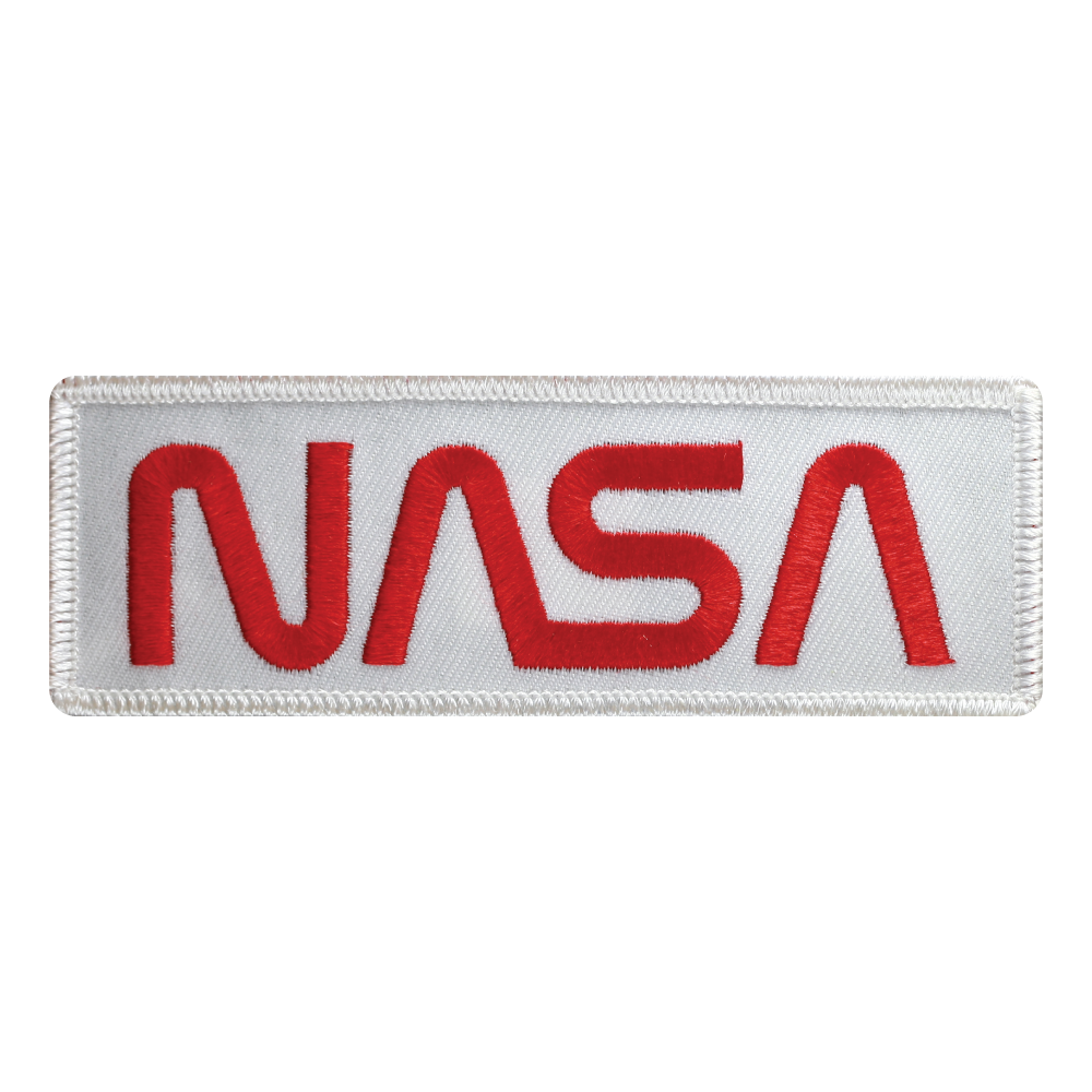 White NASA Logo Patch