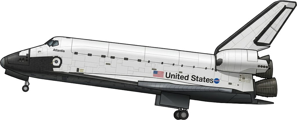 NASA Atlantis Space Shuttle Sticker